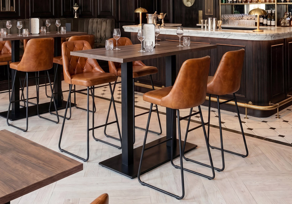 Lucero Commercial Genuine Leather Chairs and Stools