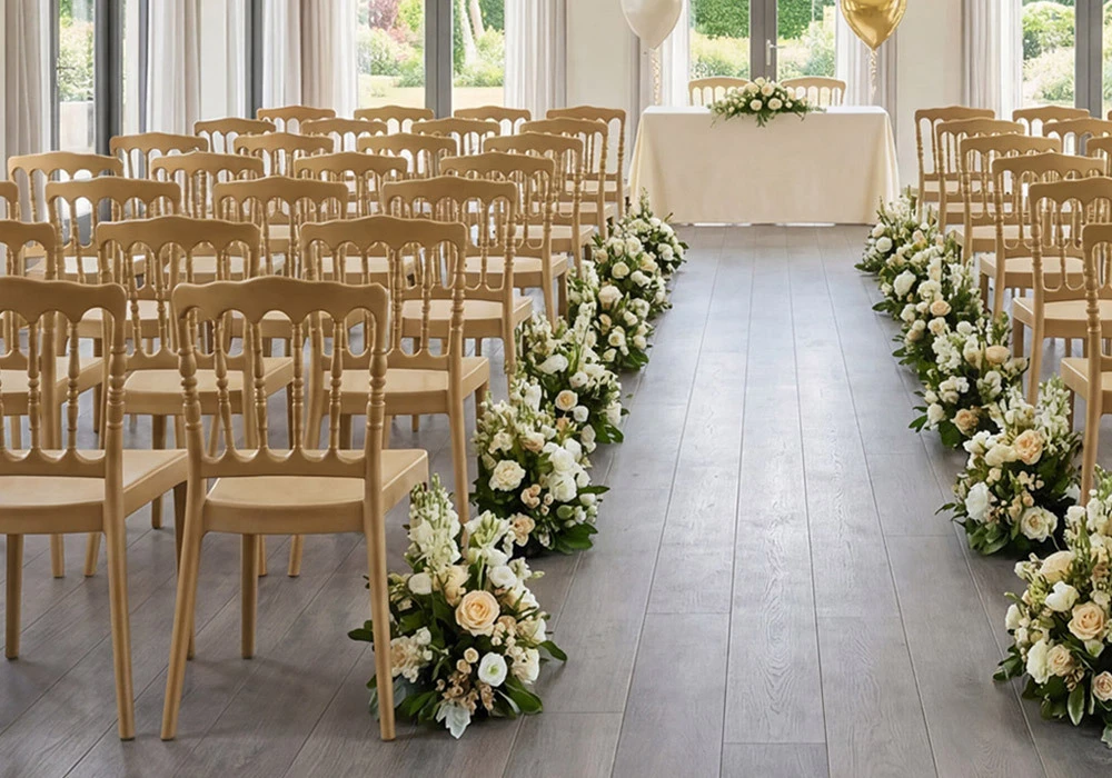 Siesta Napoleon Commercial Polypropylene Wedding Side Chair