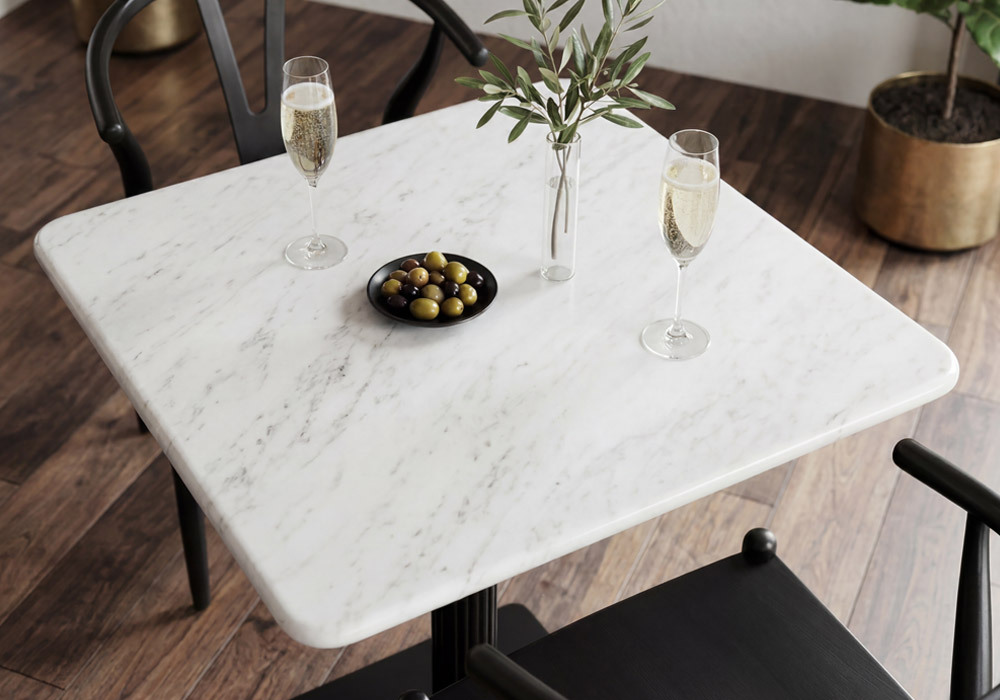 Genuine Italian Carrara Marble Table Tops