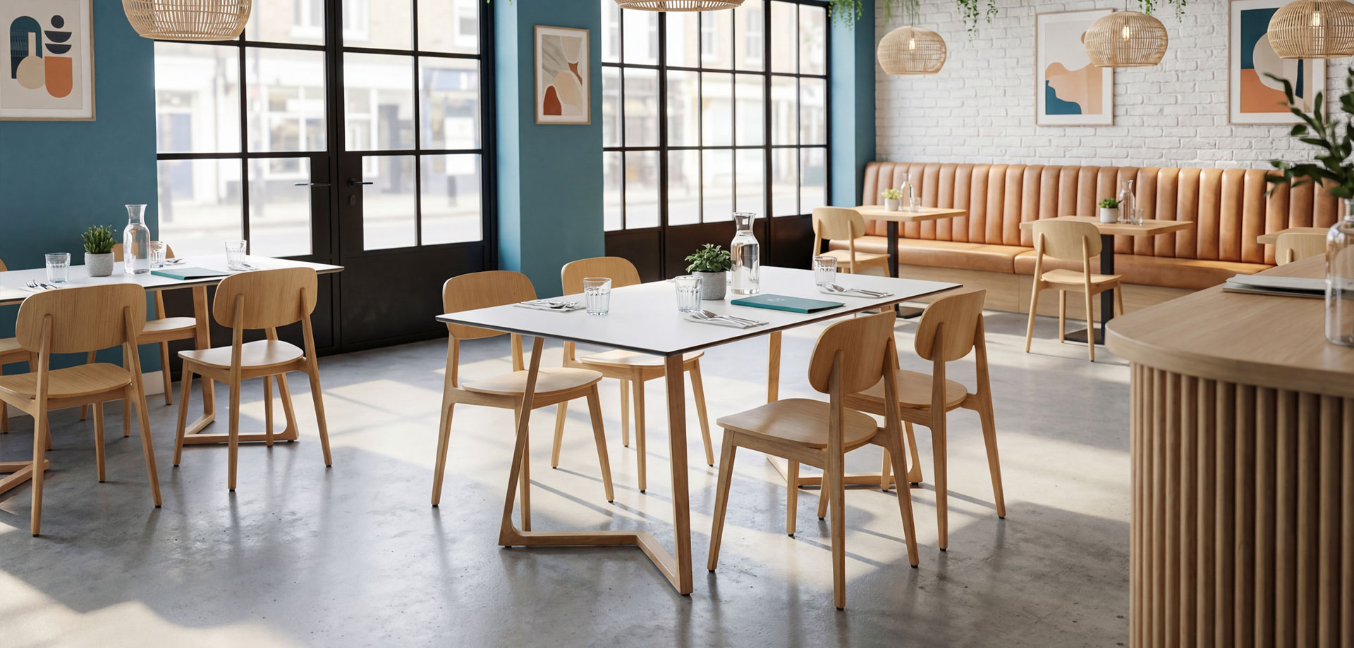 Marcelo Commercial Wooden Indoor Furniture Collection