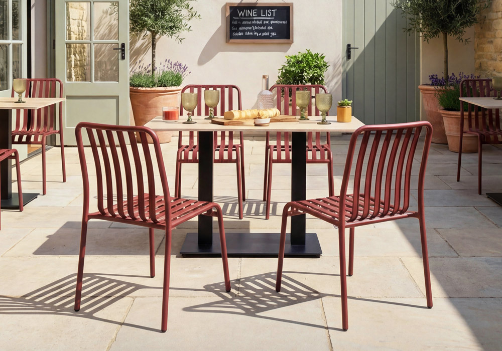 Henley Commercial Outdoor Metal Seating Collection