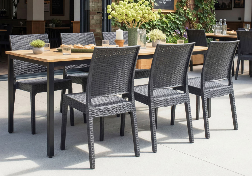 Siesta Exclusive Florida Plastic Rattan Side Chair