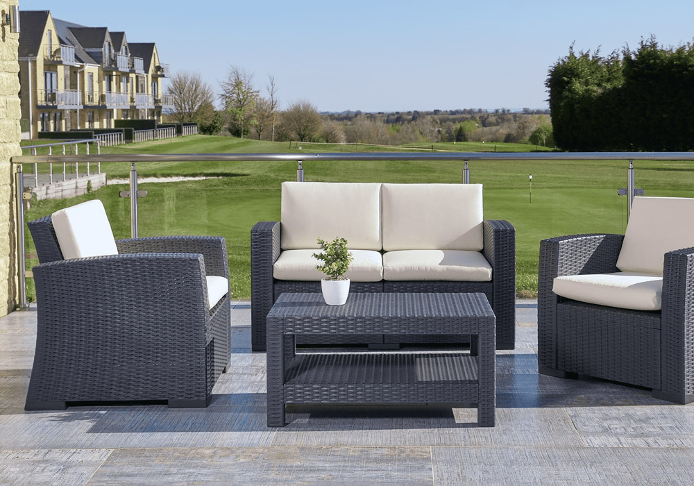 Siesta Exclusive Monaco Plastic Rattan Lounge Set
