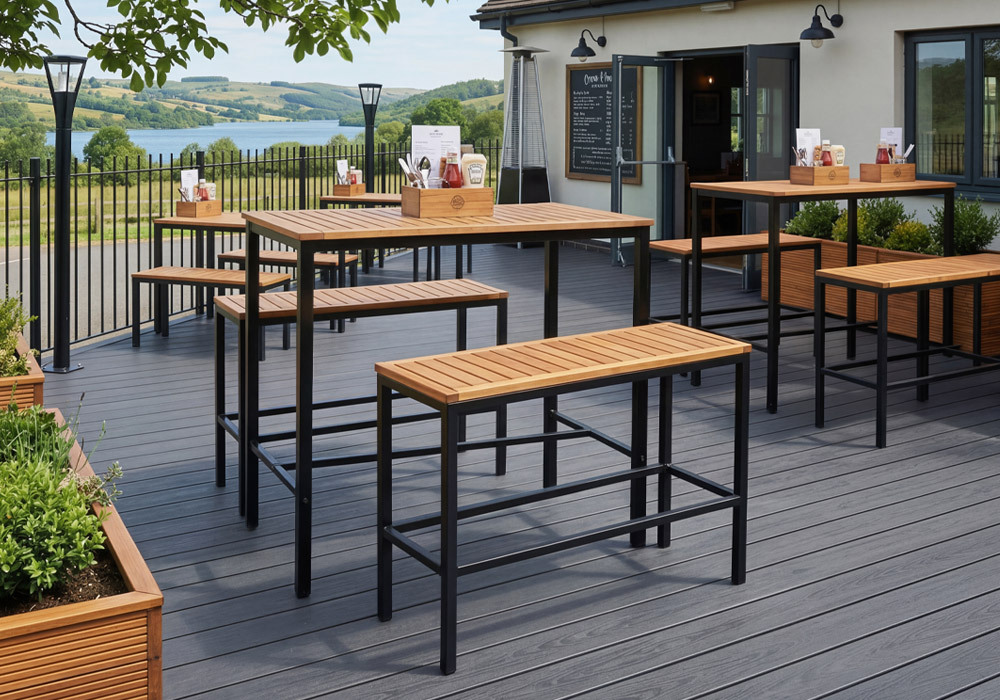 The Alaska Commercial Outdoor Wooden Furniture Collection