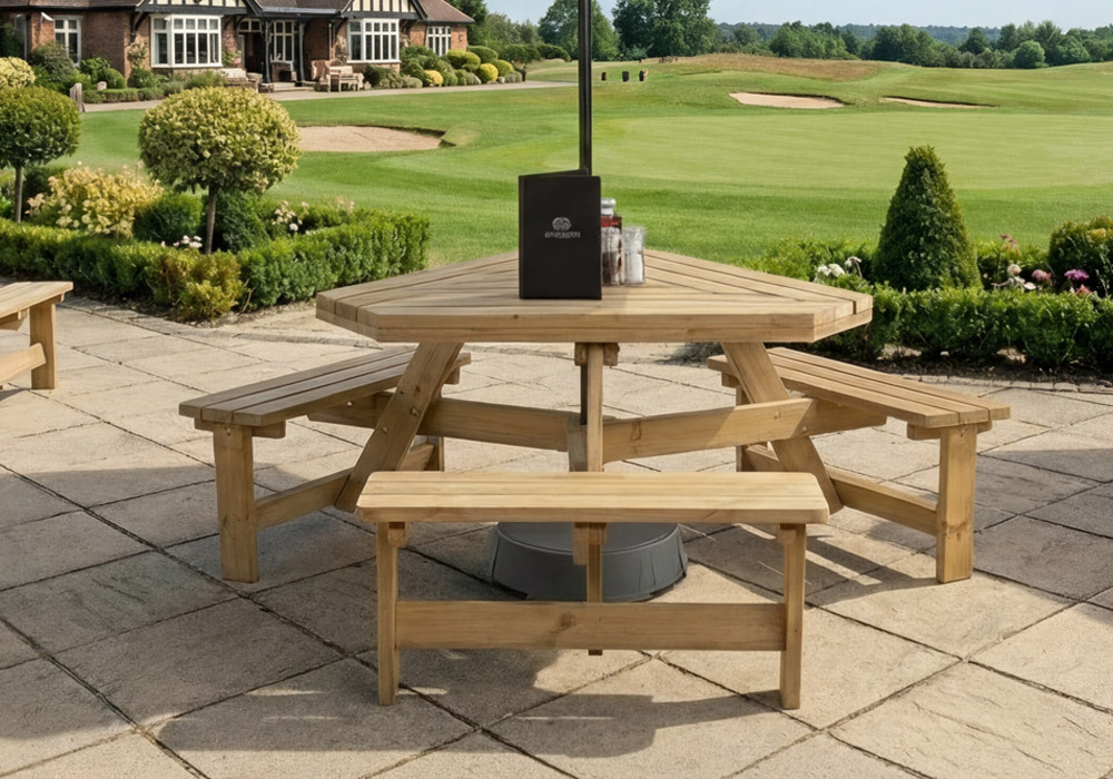 Commercial Wooden Picnic Benches