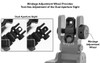 ACCU-SYNC® 45 Degree Angle Flip Up Rear Sight