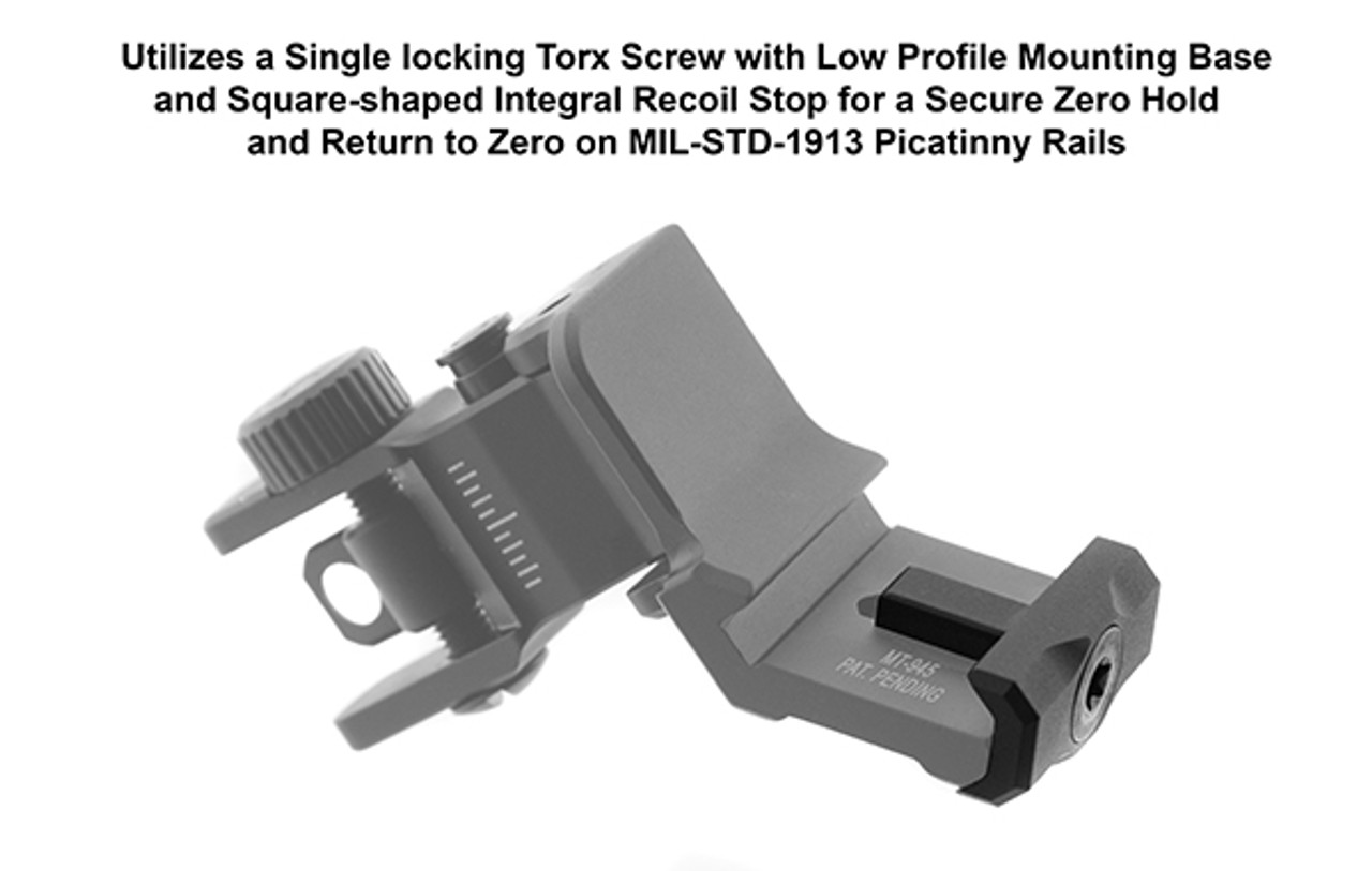 ACCU-SYNC® 45 Degree Angle Flip Up Rear Sight