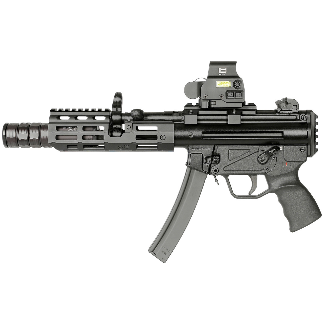 H&K MP5 K Diskret エアガン & ターゲット付 MP5K M-LOK® Suppressor Handguard