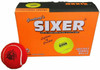 Sixer Heavy Cricket Tennis Balls - Pack of 6 Yellow Balls