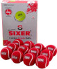 Sixer Heavy Cricket Tennis Balls - Pack of 12 Red Balls