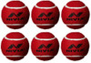 Nivia Heavy Cricket Tennis Balls - Pack of 6 Red Balls