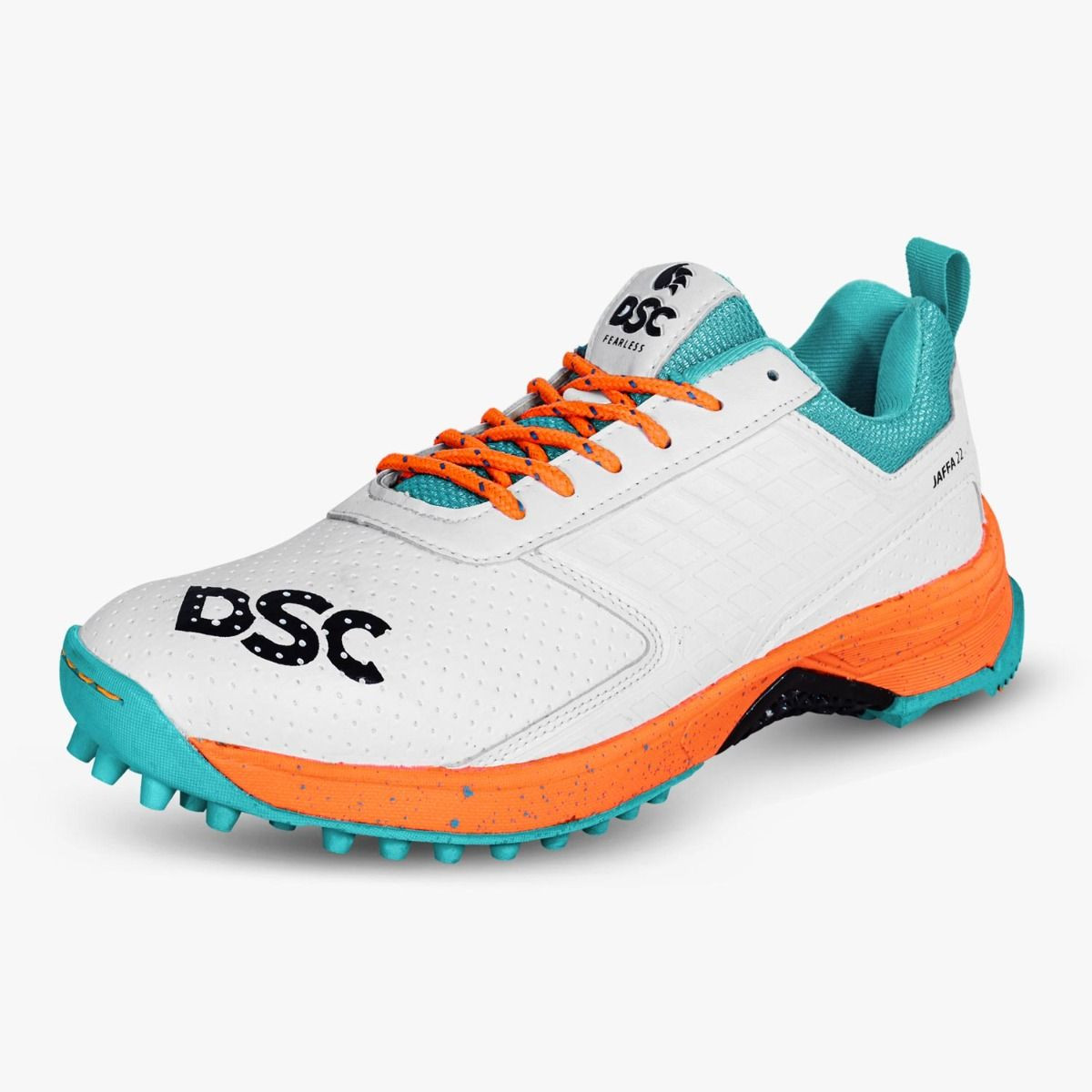 DSC Jaffa 22 Cricket Shoes - White/Orange