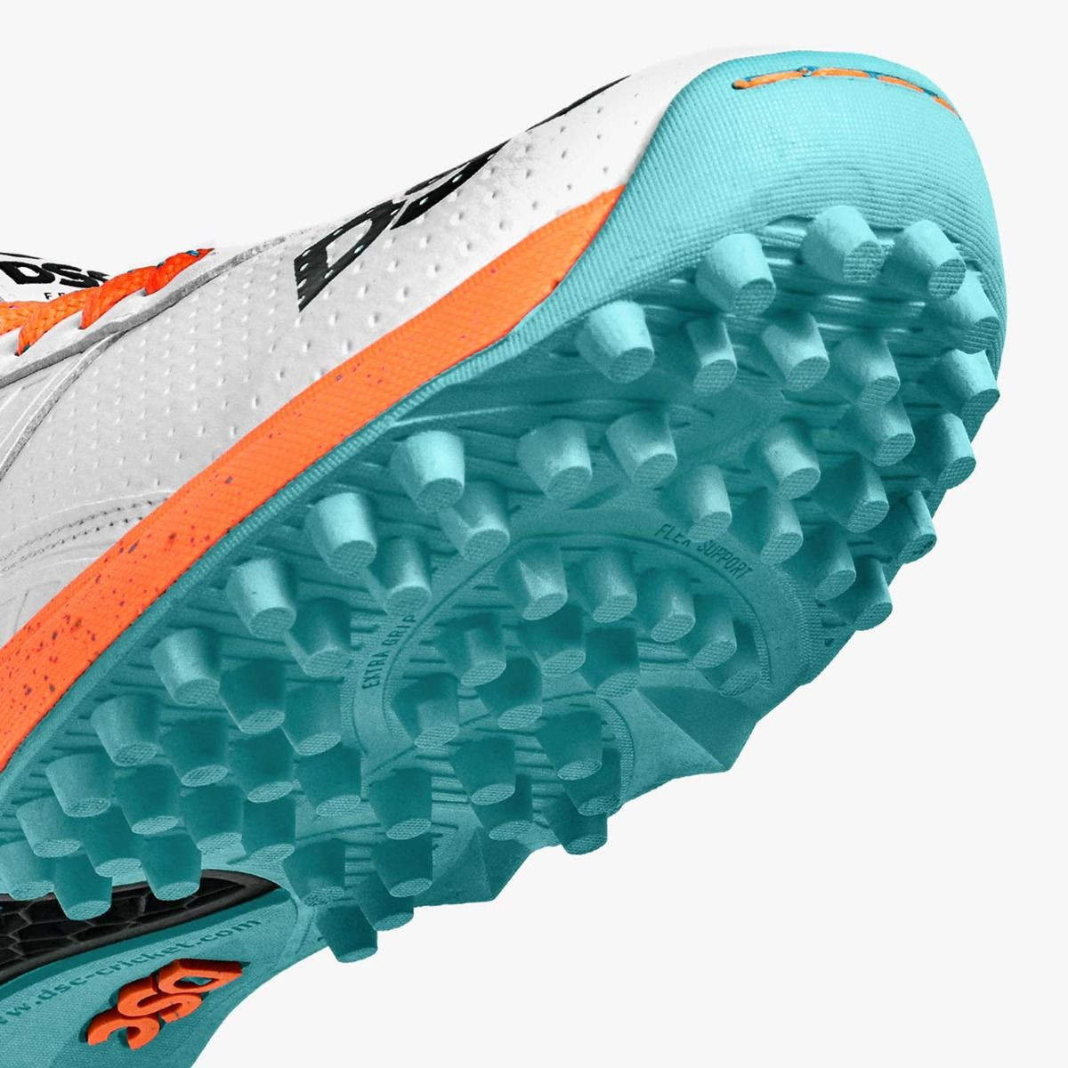 DSC Jaffa 22 Cricket Shoes - White/Orange