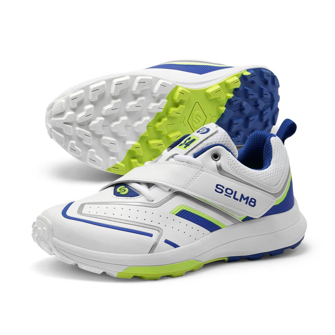 Solm8 S4 Sky Lime Cricket Shoes - Tornado Cricket Store