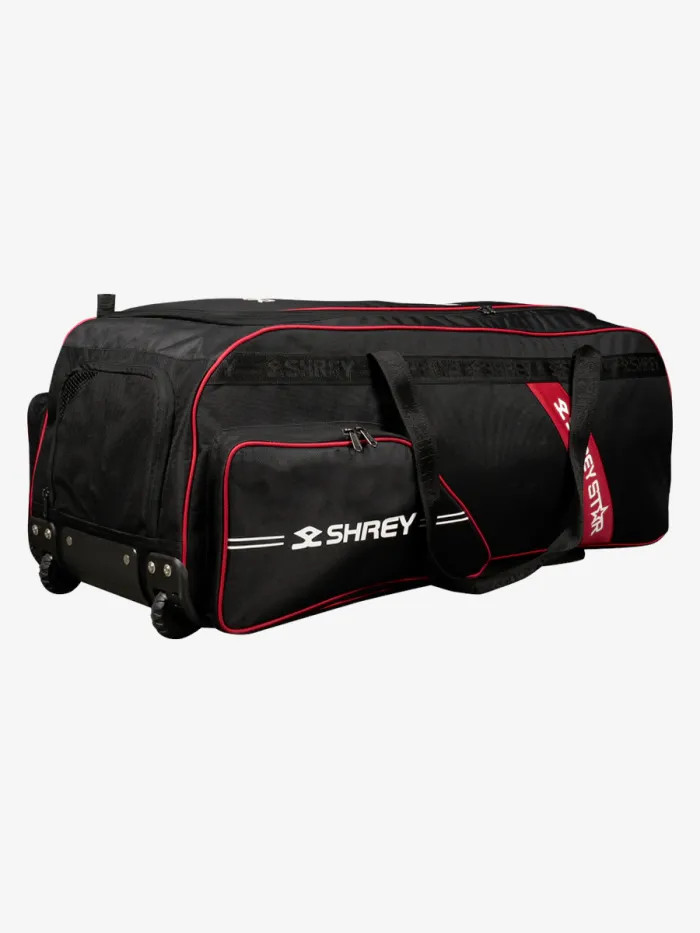 Shrey Star Wheelie 2.0 Kit Bag - Black/Red