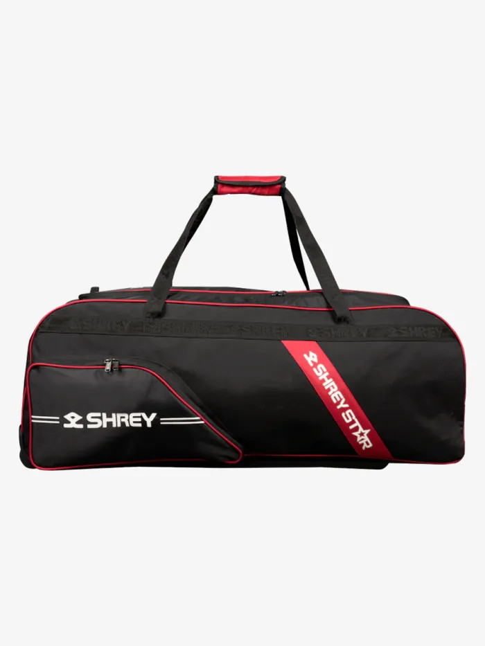 Shrey Star Wheelie 2.0 Kit Bag - Black/Red