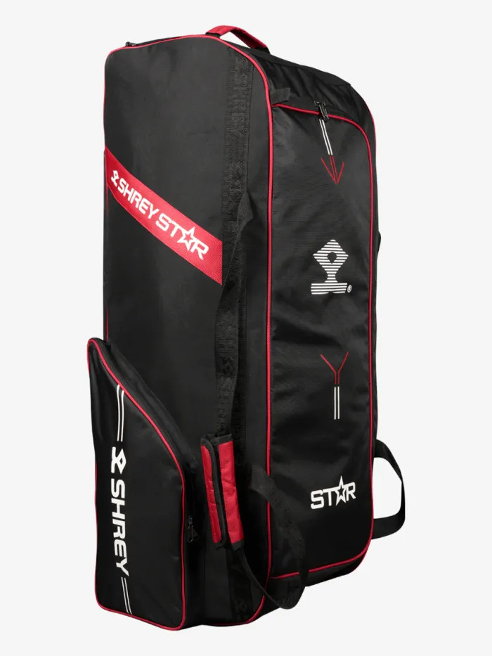 Shrey Star Wheelie 2.0 Kit Bag - Black/Red