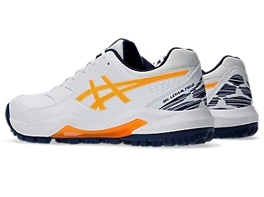 ASICS Gel-Lethal Field 2 Cricket Shoes – White/Stadium Orange