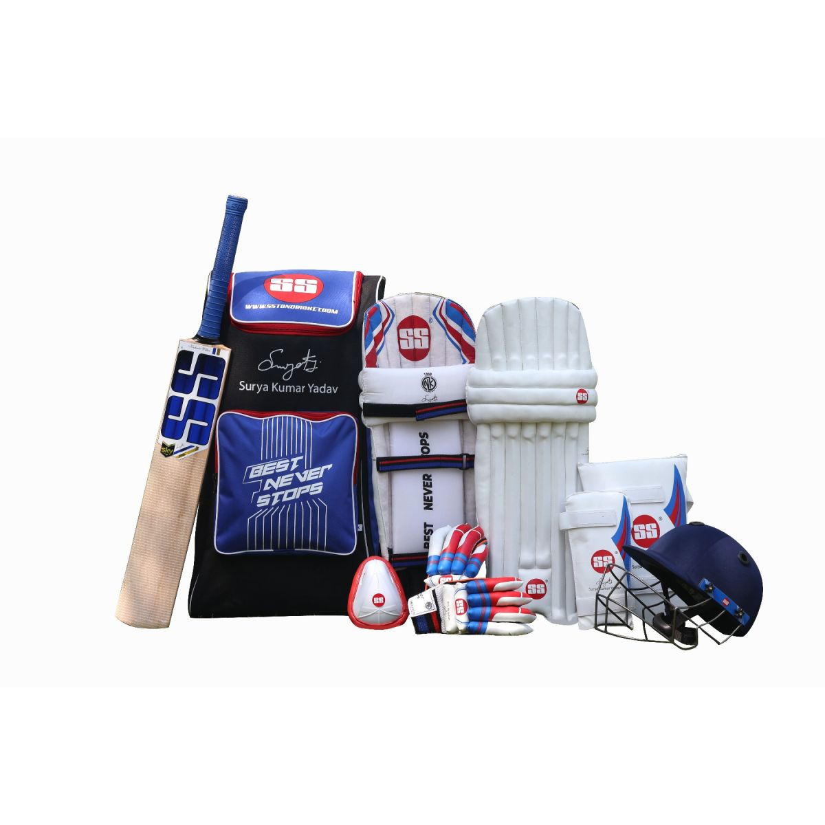 SS SKY Kashmir Willow Cricket Kit  - Men Right Hand