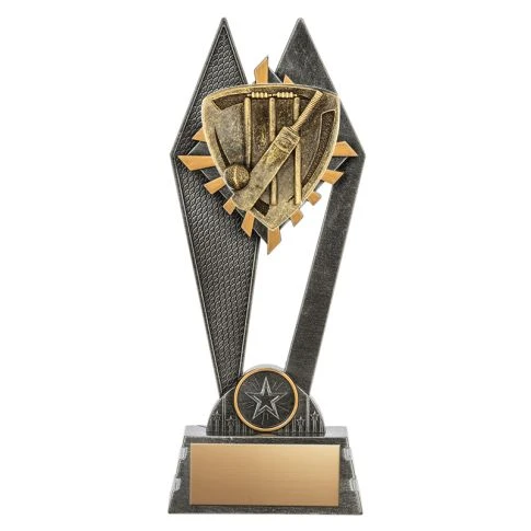 Pinnacle Series Cricket Resin Trophy - 9"