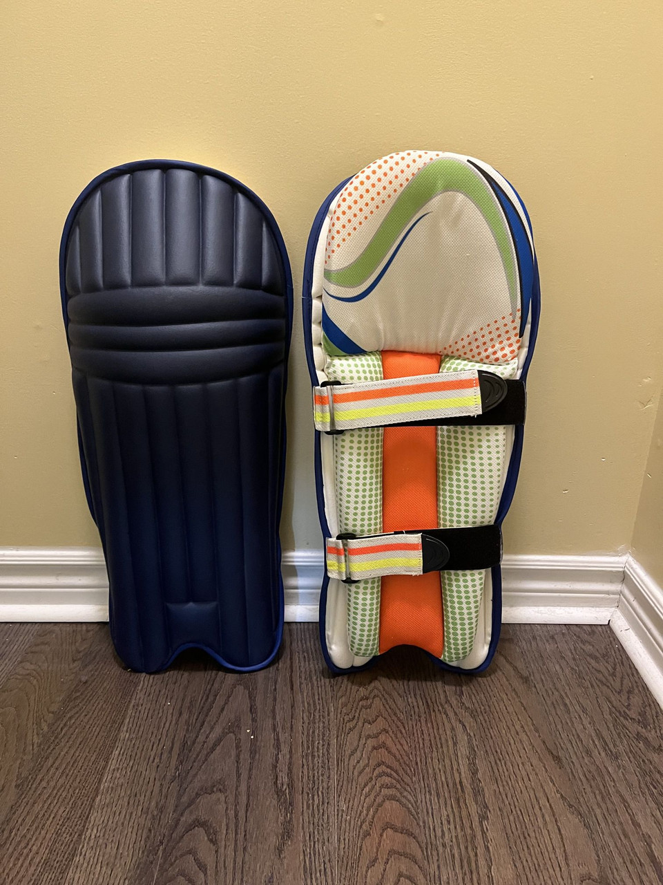 Moulded Cricket Batting Pads - Navy Blue