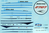 Boeing SST Decal Sheet 1/400 scale