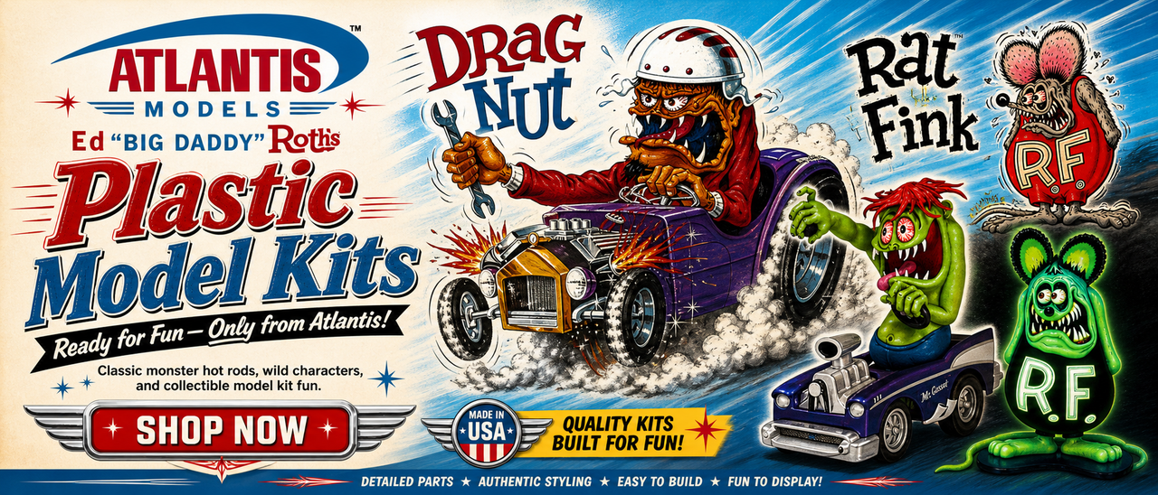Ed Roth Models List Ed Big Daddy Roth Plastic Model kits from Atlantis - Atlantis Models
