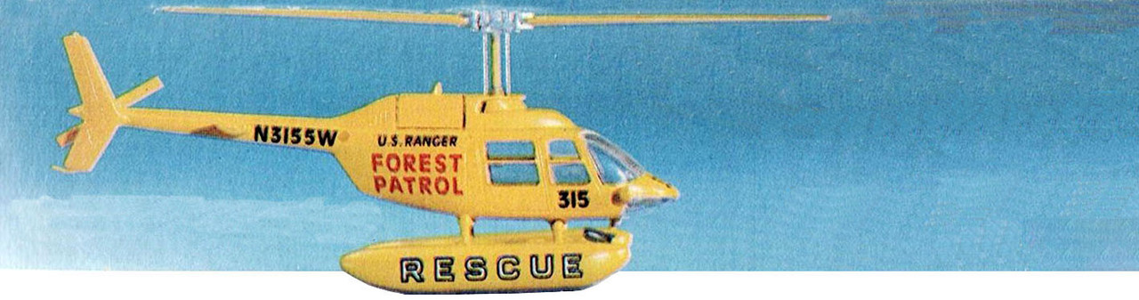 Make and Take Forest Ranger Rescue Helicopter Model Kit Set 24 kits