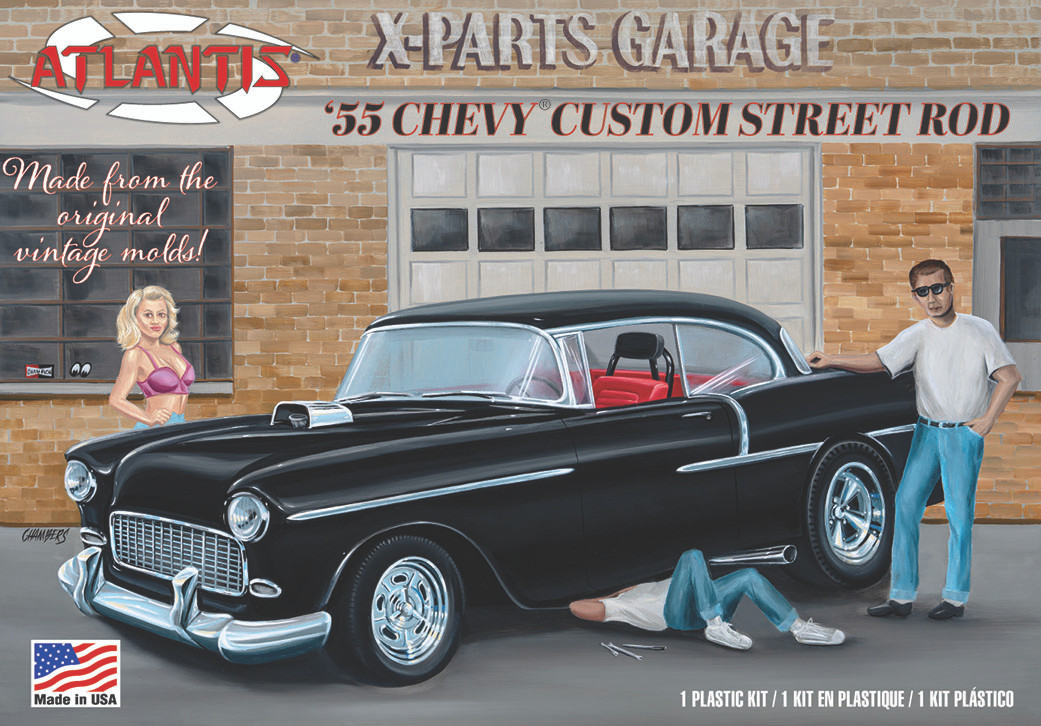 1:25 1955 Chevrolet Custom Street Rod - X-PARTS GARAGE