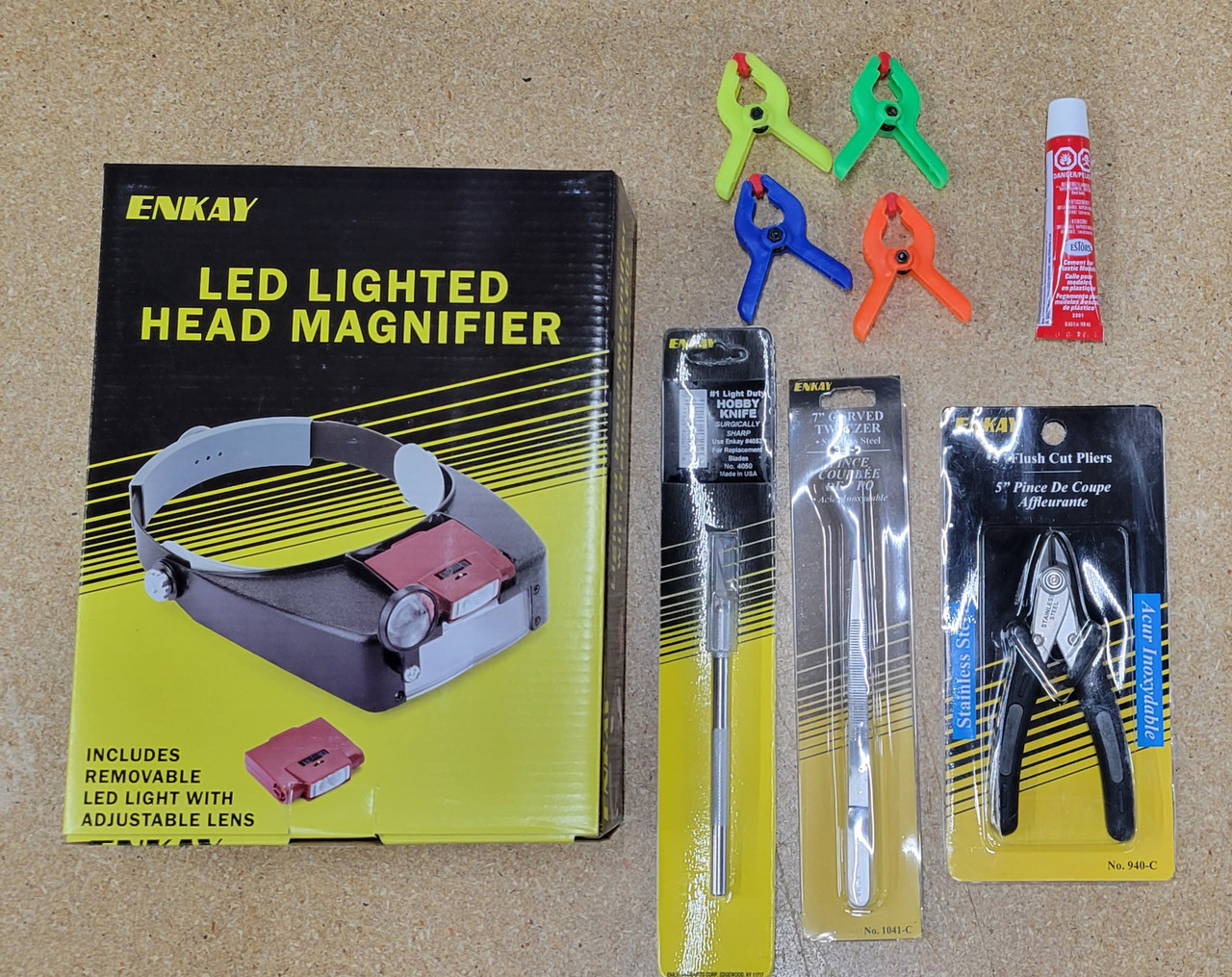 Model Tools Craft Set featuring Tamaya & Testors Cement / Modeler Builders  Kit