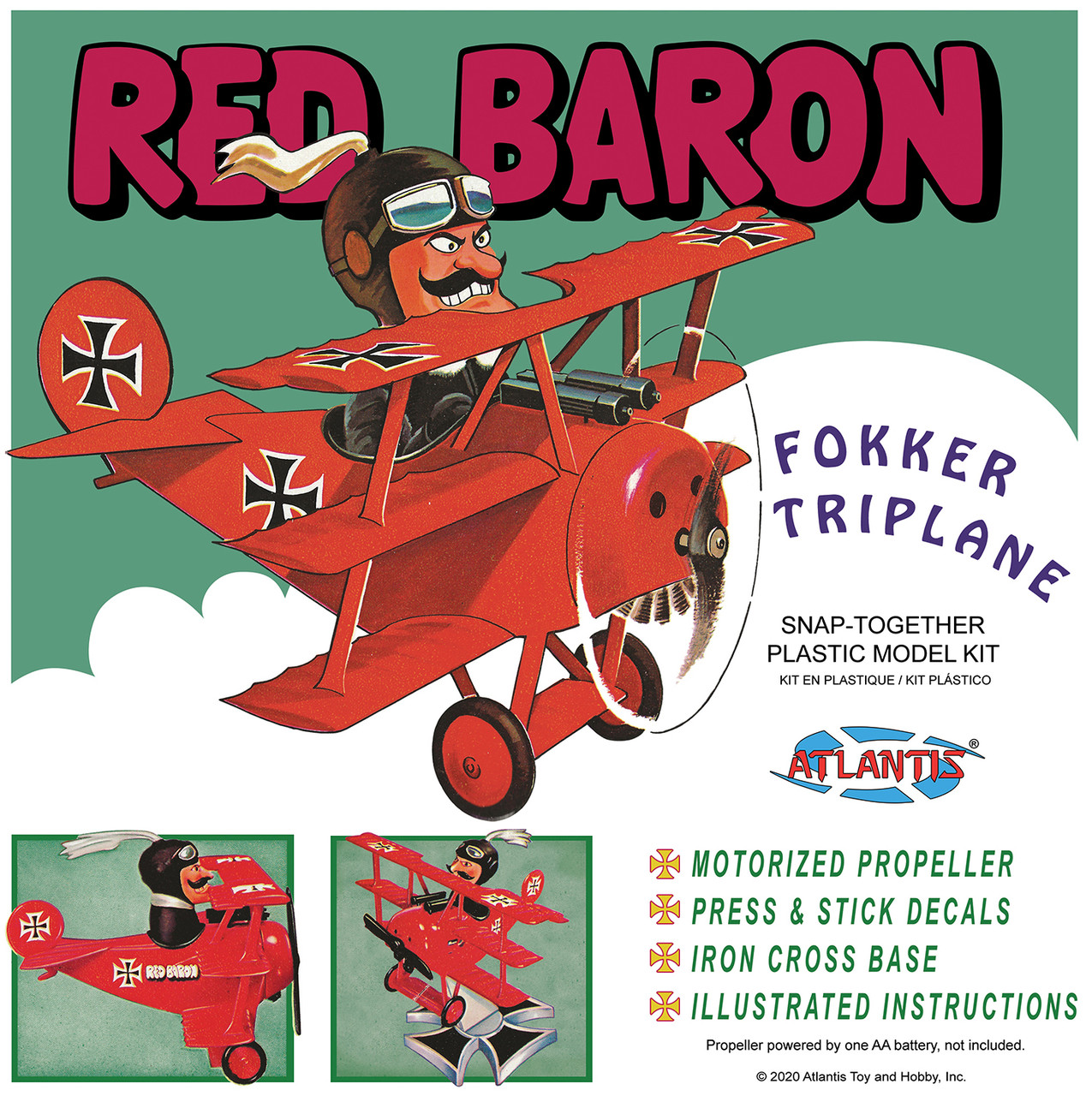 Red Baron Fokker Triplane with Motor SNAP