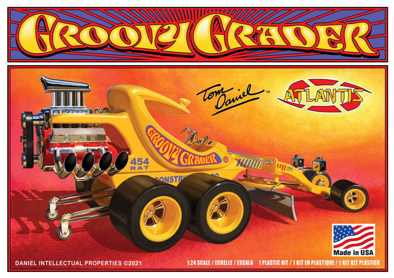 BAGGED KIT--Tom Daniel Groovy Grader Model Kit 1/24--NO BOX