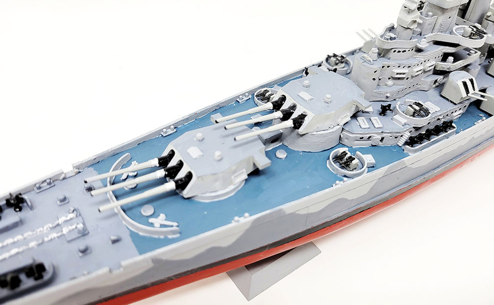 1:500 USS North Carolina (BB-55) World War II Battleship 