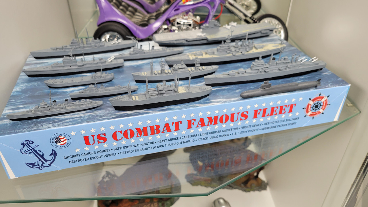 Locomotief Lang Schat US Combat Task Force Fleet 12 Ships Included 1/1200 Scale Atlantis
