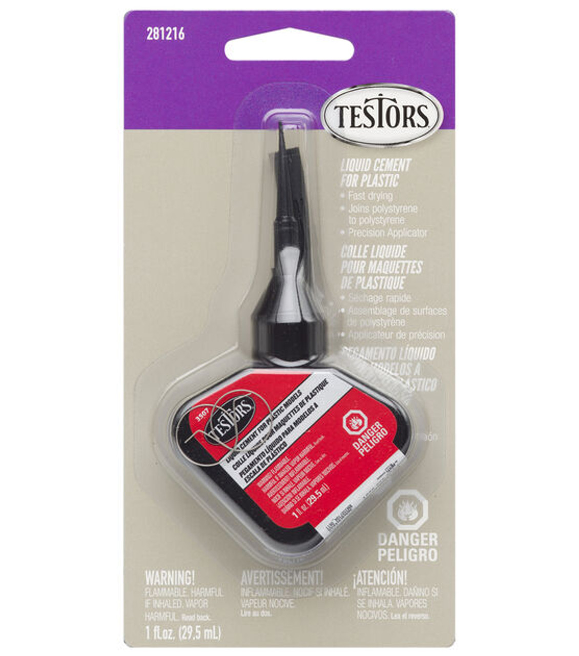 Liquid Cement with Precision Applicator 1 oz Testors