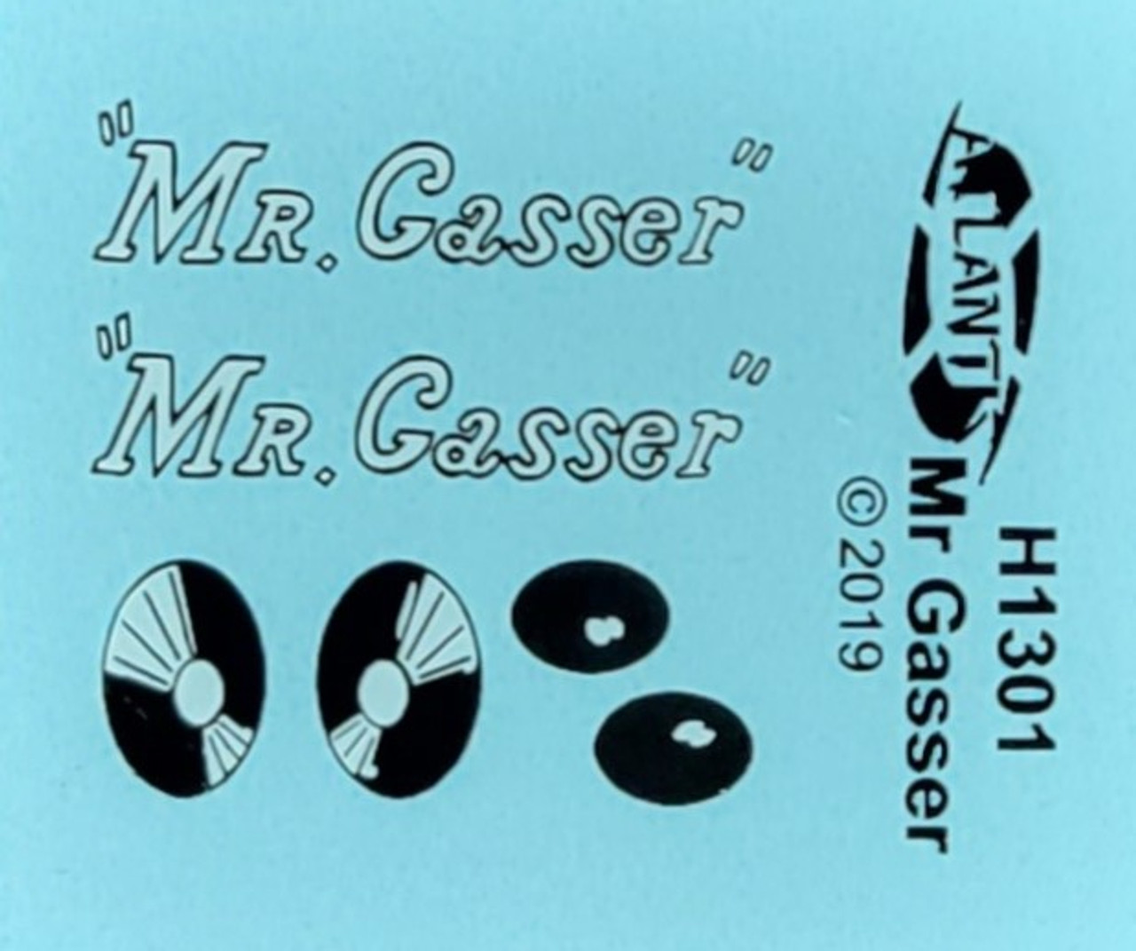 DECALS --Mr Gasser Decal Sheet ONLY for H1301