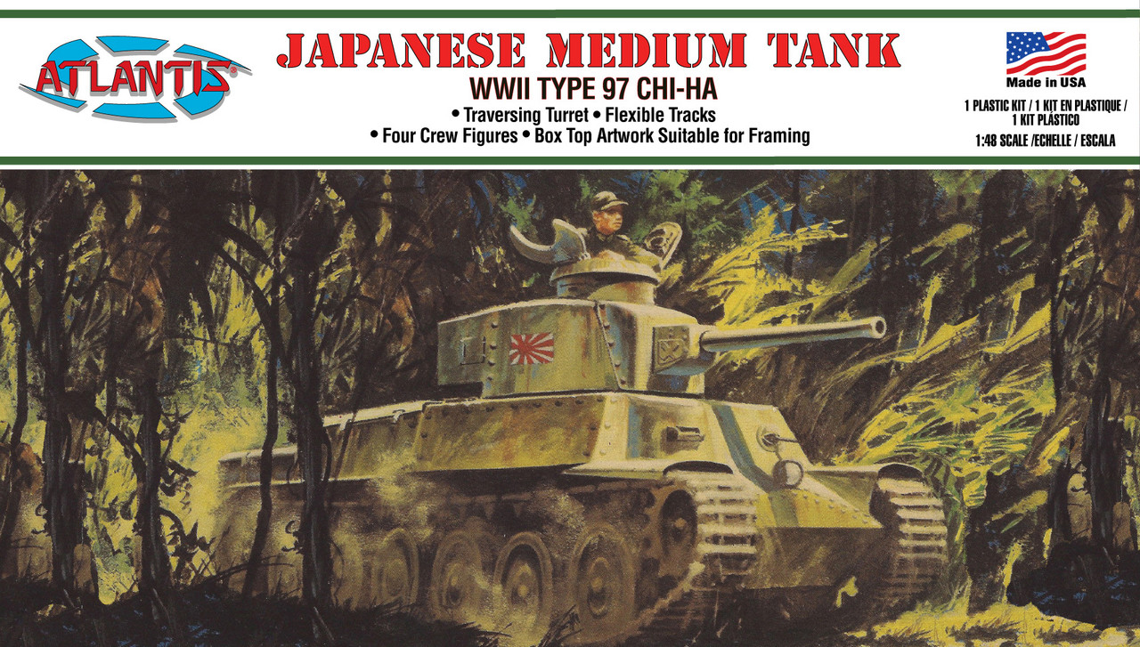 Japanese Medium Tank Chi-Ha 1/48 Model kit MADE IN THE USA
