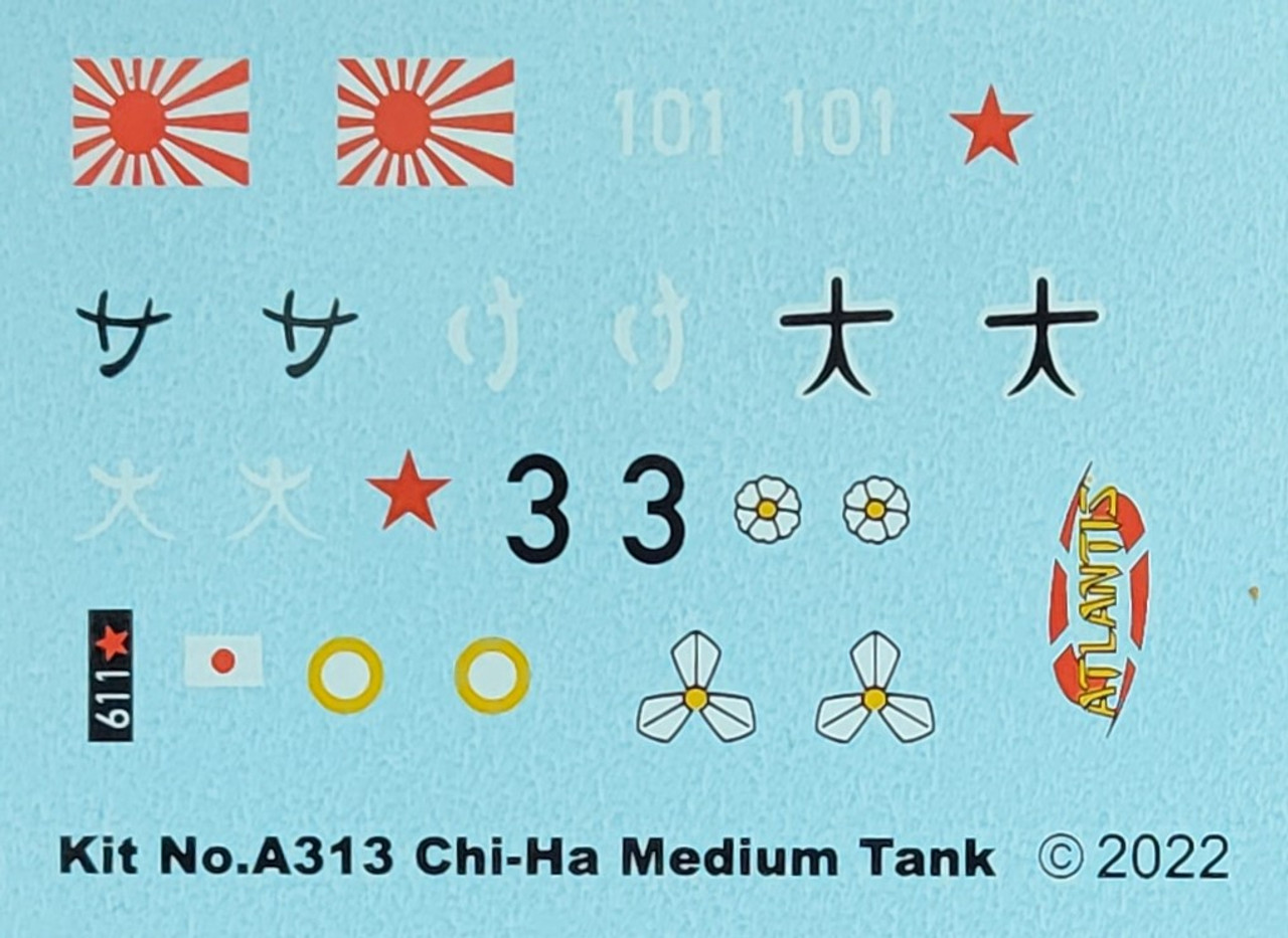 Japanese Medium Tank Chi-Ha 1/48 Model kit MADE IN THE USA