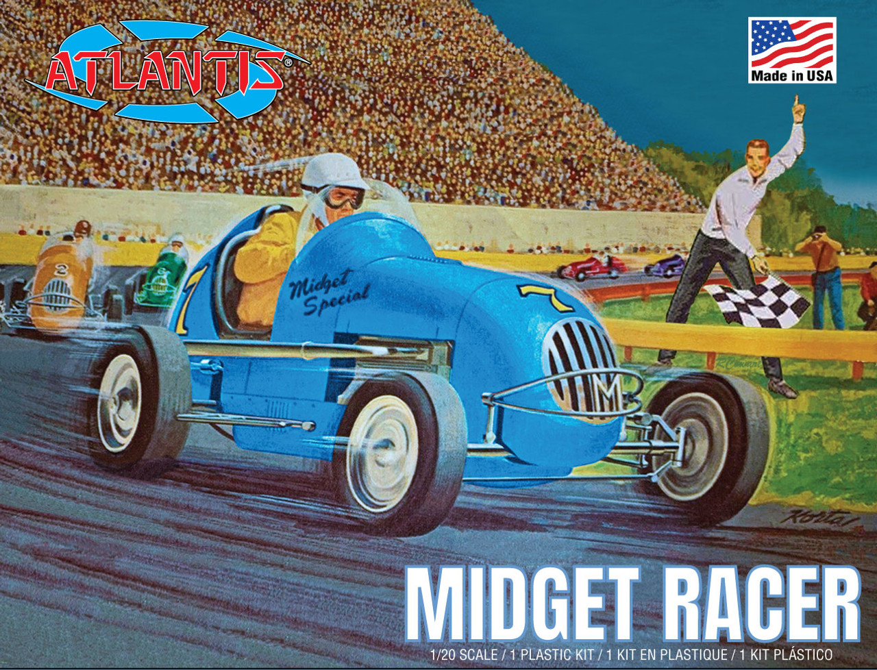 希少！激レア！当時物！Monogram QUARTER MIDGET racer Midget Racer 1/20 Scale Atlantis