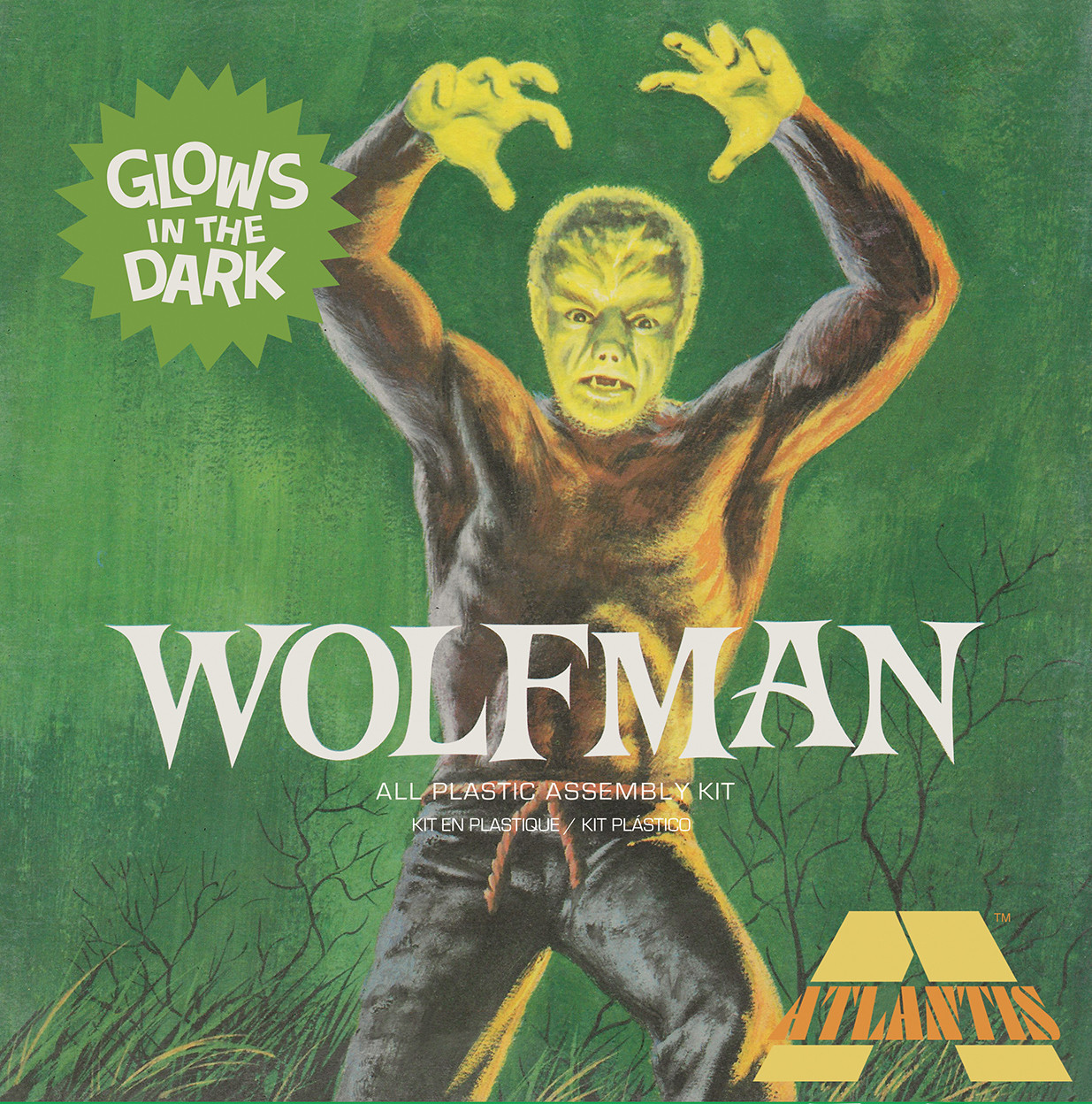 Glow in the Dark Wolfman 1/8 Atlantis MADE IN THE USA