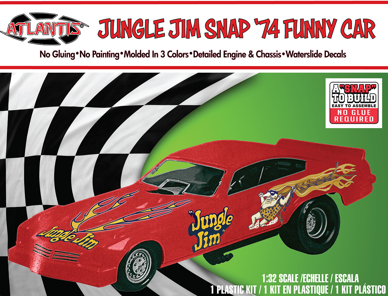 Jungle Jim Funny Car 1/16 BIG SCALE MADE IN THE USA