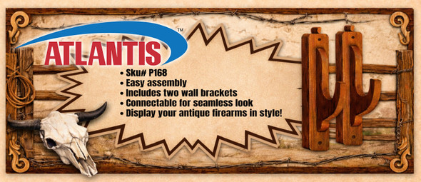 1:1 Rifle Rack Wall Mounts Bagged with Header