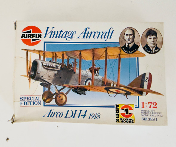 Vintage Aircraft Airco DH4, 1/72, SEALED, AIRFIX