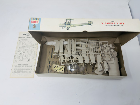 VICKERS VIMY, 1/72 , OPEN BOX, AIR LINES