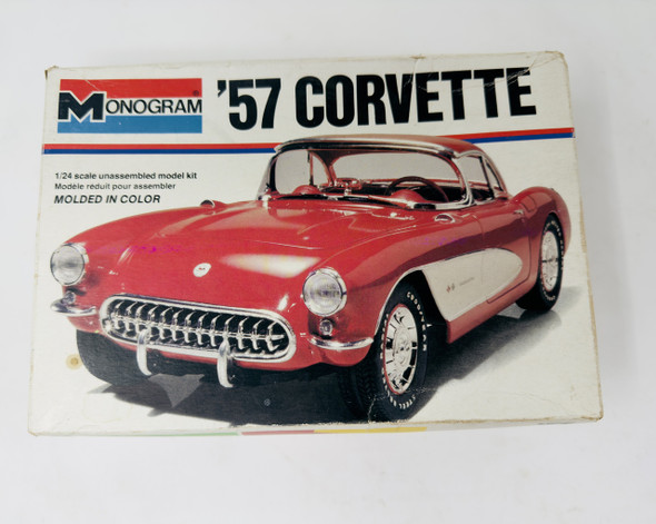 57' corvette, 1/24, open box, monogram