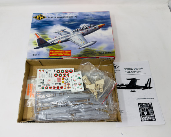 Fouga Magister CM 170 Model , 1:48, OPEN BOX, F.M.