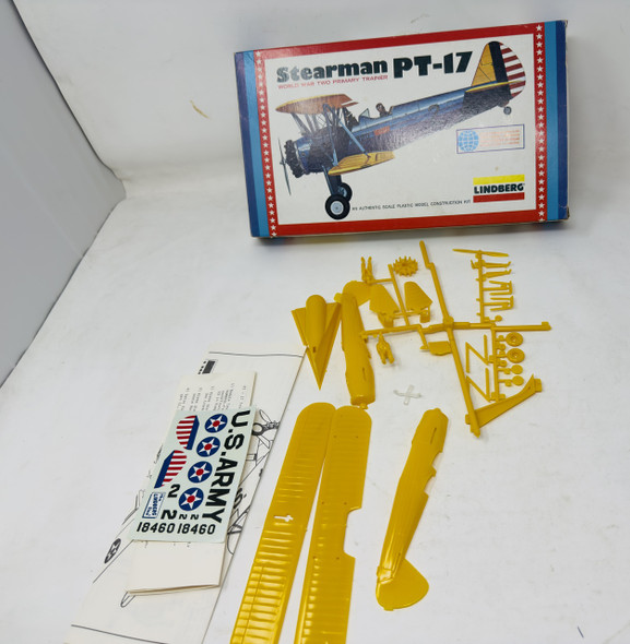 STEARMAN PT-17,  1/48, OPEN BOX LINDBERG