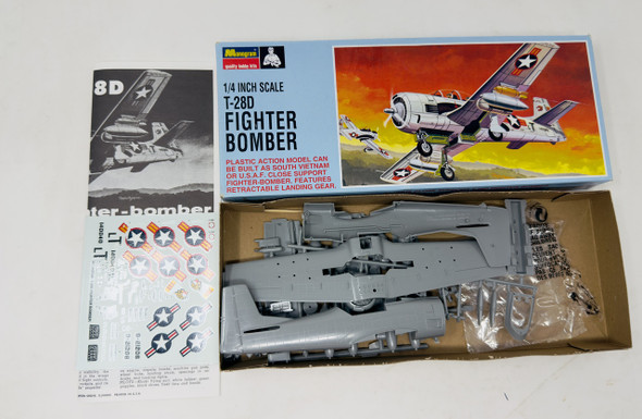 T-28D Fighter Bomber, 1/4 " scale, OPEN BOX, Monogram