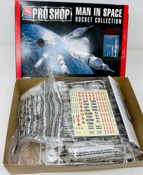 MAN IN SPACE ROCKET COLLECTION, 1/200, OPEN BOX, AMT ERTL