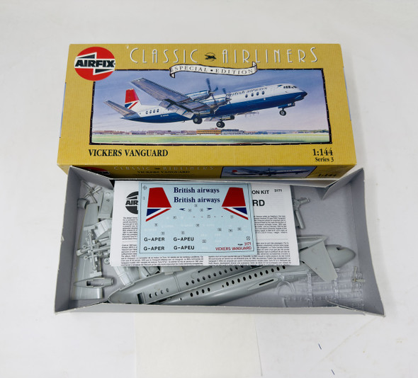 VICKERS VANGUARD, 1/144, OPEN BOX, AIRFIX